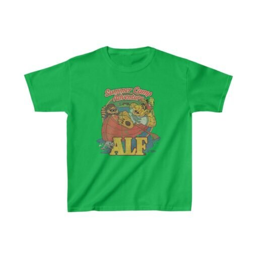 ALF Summer Camp Adventure 1986 Vintage Kid's T-Shirt - Image 2