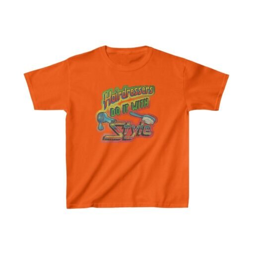 Hairdressers Do It With Style 1982 Vintage Kid's T-Shirt - Image 3