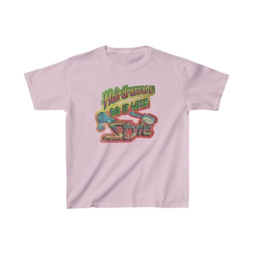 Hairdressers Do It With Style 1982 Vintage Kid's T-Shirt - Image 5