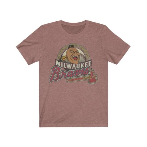 Milwaukee Braves World Champions 1957 Vintage Men's T-Shirt - Image 3