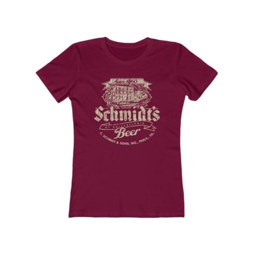 Schmidt's Philadelphia Beer 1860 Vintage Women's T-Shirt - Image 5