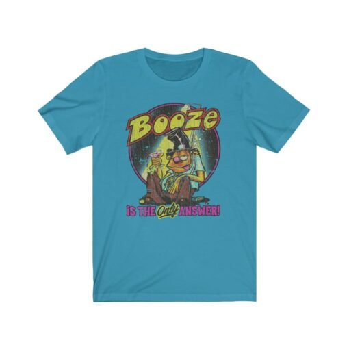 Booze Is The Answer 1974 Vintage Men's T-Shirt