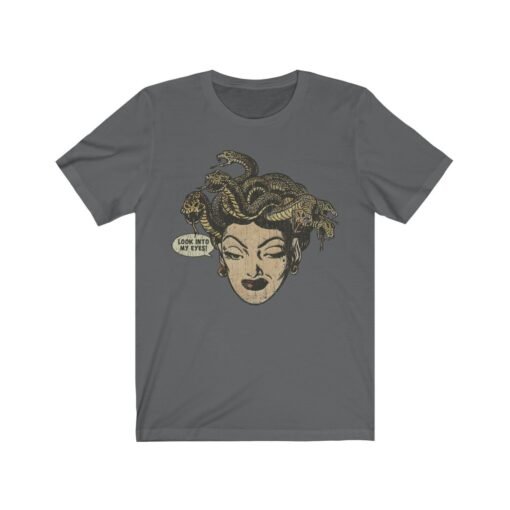 Medusa Look Into My Eyes 1967 Vintage Men's T-Shirt - Image 6