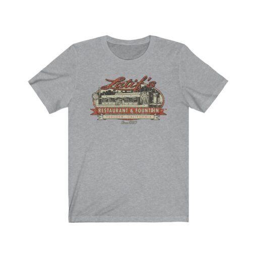 Latif's Restaurant & Fountain 1960 Vintage Men's T-Shirt - Image 4