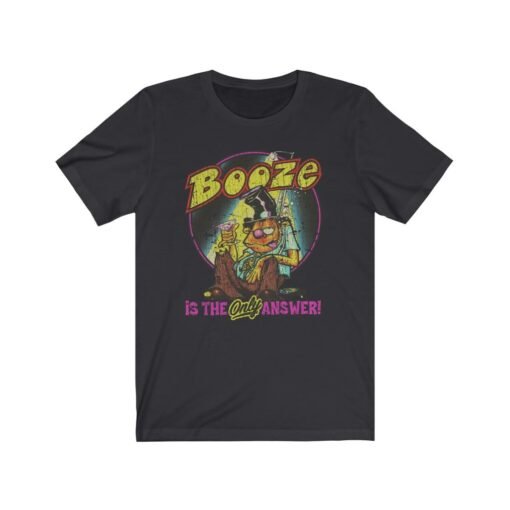 Booze Is The Answer 1974 Vintage Men's T-Shirt - Image 4