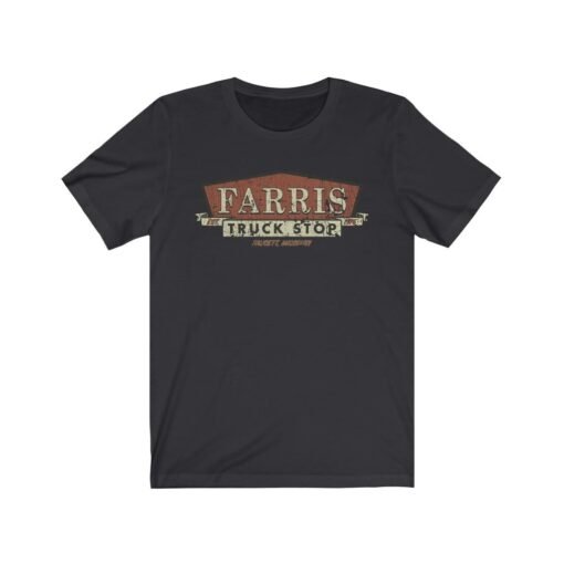 Farris Truck Stop 1976 Vintage Men's T-Shirt - Image 3