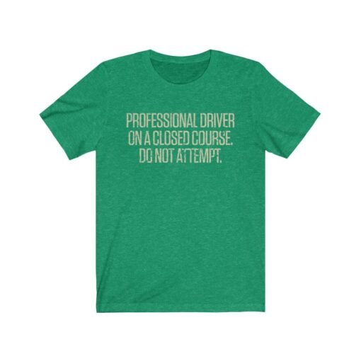 Professional Driver On A Closed Course. Do Not Attempt. 1980 Vintage Men's T-Shirt - Image 3