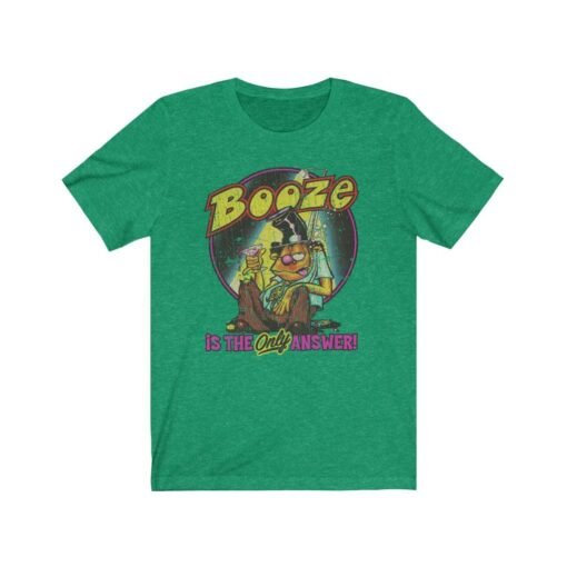 Booze Is The Answer 1974 Vintage Men's T-Shirt - Image 5