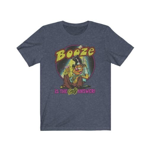 Booze Is The Answer 1974 Vintage Men's T-Shirt - Image 6