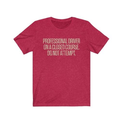 Professional Driver On A Closed Course. Do Not Attempt. 1980 Vintage Men's T-Shirt - Image 6