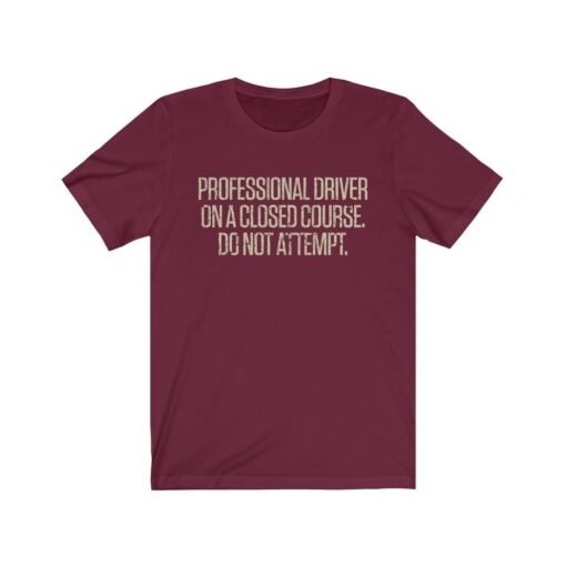 Professional Driver On A Closed Course. Do Not Attempt. 1980 Vintage Men's T-Shirt - Image 5