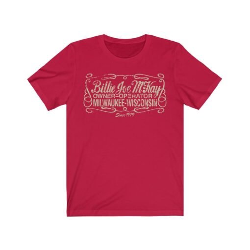 Billie Joe McKay Trucking 1979 Vintage Men's T-Shirt - Image 6