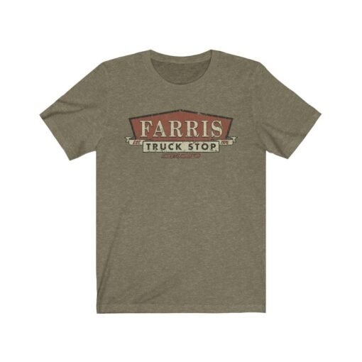 Farris Truck Stop 1976 Vintage Men's T-Shirt - Image 2