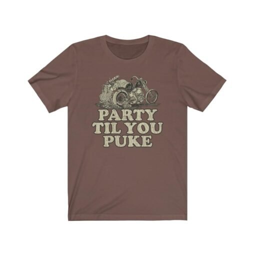 Party Til You Puke 1973 Vintage Men's T-Shirt - Image 2