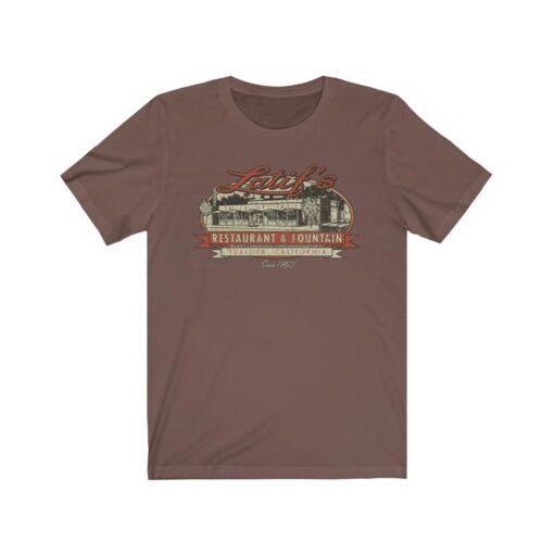 Latif's Restaurant & Fountain 1960 Vintage Men's T-Shirt - Image 2