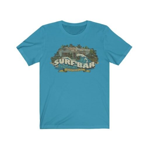 Surf Bar Folly Beach 2007 Vintage Men's T-Shirt - Image 5