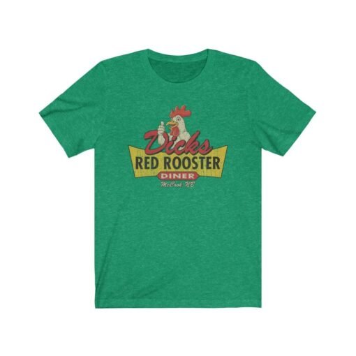 Dick's Red Rooster Diner 2018 Vintage Men’s T-Shirt - Image 4