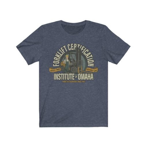 Forklift Certification Institute of Omaha 1983 Vintage Men’s T-Shirt - Image 5