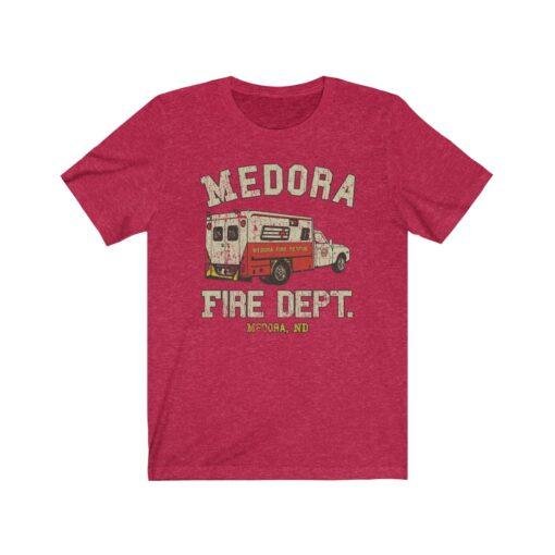 Medora Fire Department 1974 Vintage Men's T-Shirt - Image 6