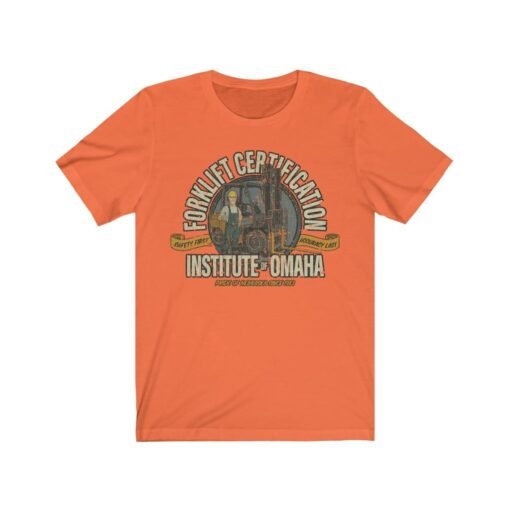 Forklift Certification Institute of Omaha 1983 Vintage Men’s T-Shirt - Image 2