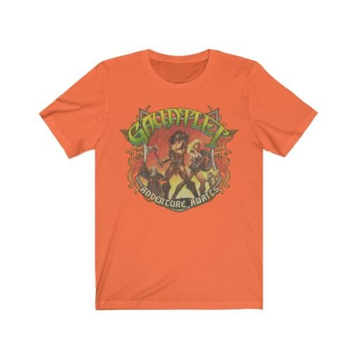 Gauntlet Adventure Awaits 1985 Vintage Men’s T-Shirt - Image 2