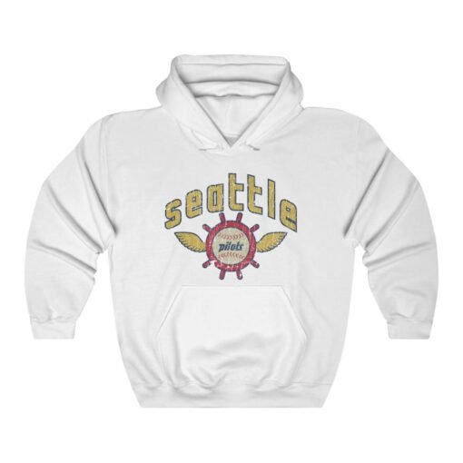 Seattle Pilots Baseball 1969 Vintage Men's Hoodie - Image 2