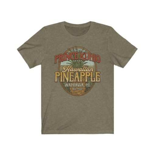 Prince Kuhio Hawaiian Pineapple 1933 Vintage Men's T-Shirt - Image 3