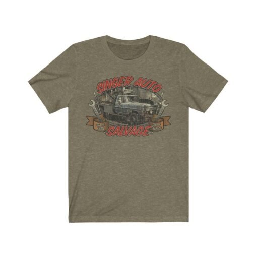 Singer Auto Salvage 2006 Vintage Men's T-Shirt - Image 3