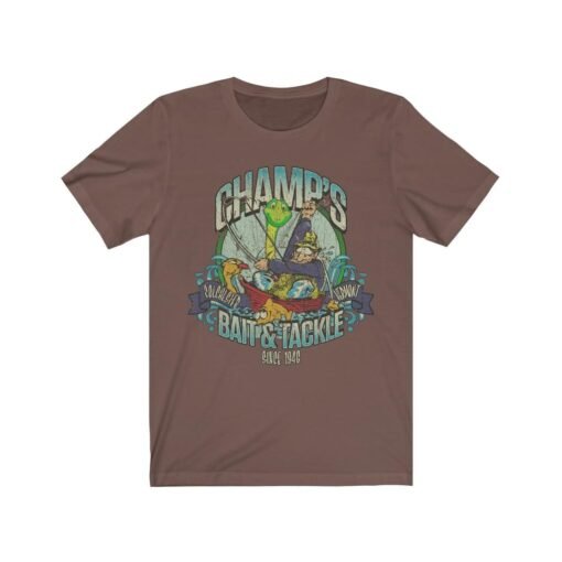 Champ's Bait & Tackle 1946 Vintage Men’s T-Shirt - Image 2