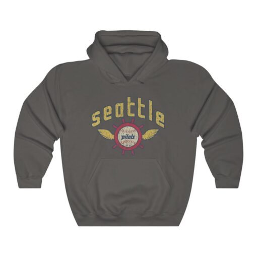 Seattle Pilots Baseball 1969 Vintage Men's Hoodie - Image 4