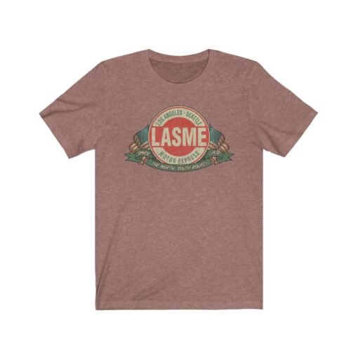 Los Angeles Seattle Motor Express LASME 1932 Vintage Men's T-Shirt - Image 2