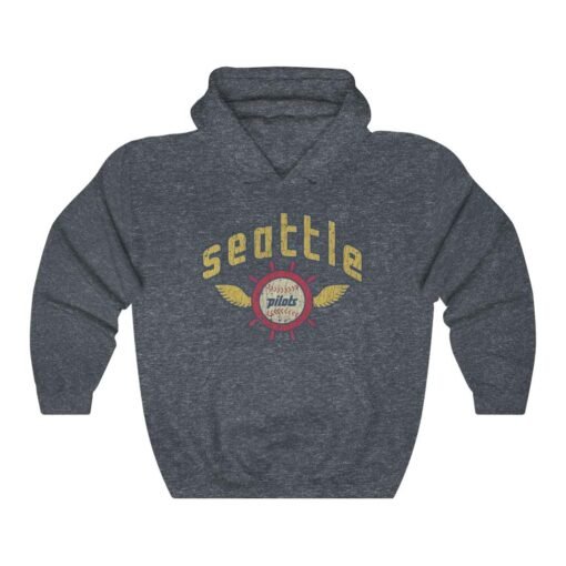 Seattle Pilots Baseball 1969 Vintage Men's Hoodie - Image 6