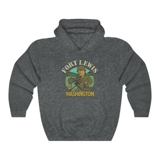 Fort Lewis Washington 1917 Vintage Men's Hoodie - Image 5