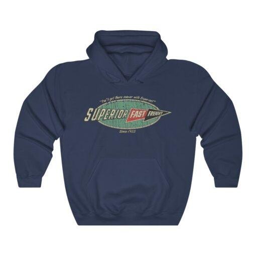 Superior Fast Freight 1955 Vintage Men's Hoodie - Image 5