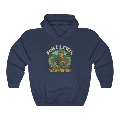 Fort Lewis Washington 1917 Vintage Men's Hoodie - Image 6