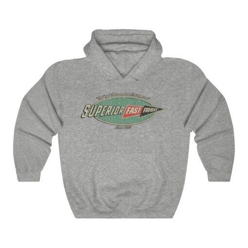 Superior Fast Freight 1955 Vintage Men's Hoodie - Image 2