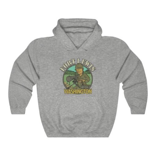 Fort Lewis Washington 1917 Vintage Men's Hoodie - Image 3