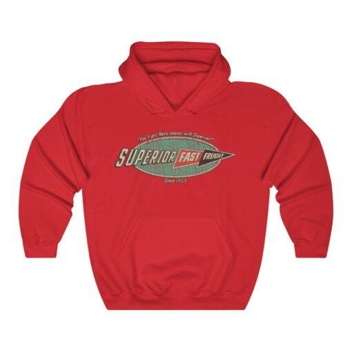 Superior Fast Freight 1955 Vintage Men's Hoodie - Image 6