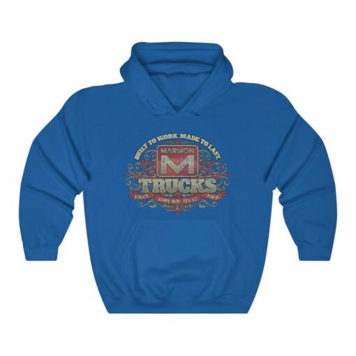 Marmon Trucks Built to Last 1963 Vintage Men's Hoodie - Image 6