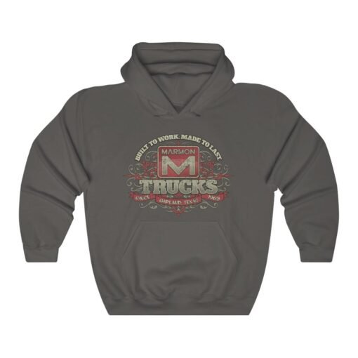 Marmon Trucks Built to Last 1963 Vintage Men's Hoodie - Image 4