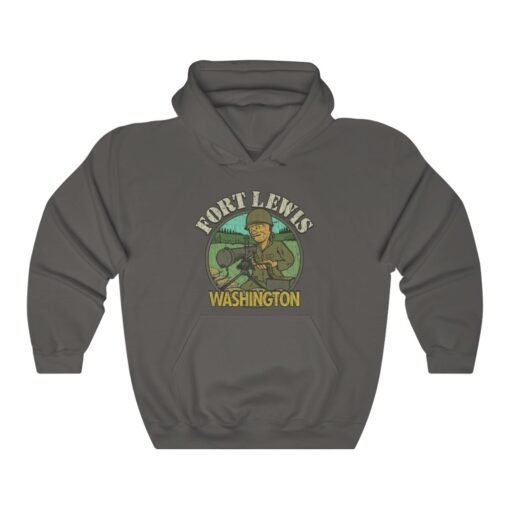 Fort Lewis Washington 1917 Vintage Men's Hoodie - Image 4