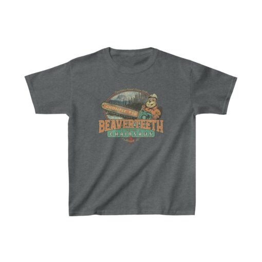 Beaverteeth Chainsaws 1941 Vintage Kid's T-Shirt - Image 5