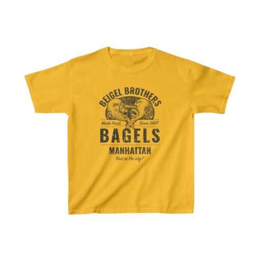 Beigel Brothers Bagels 1967 Vintage Kid's T-Shirt - Image 4