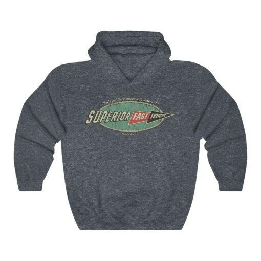 Superior Fast Freight 1955 Vintage Men's Hoodie - Image 4