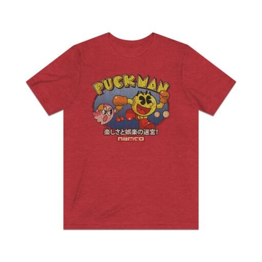 Puck Man 1980 Vintage Men's T-Shirt - Image 2