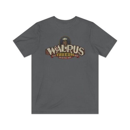 Walrus Tavern Seattle 1971 Vintage Men's T-Shirt - Image 4