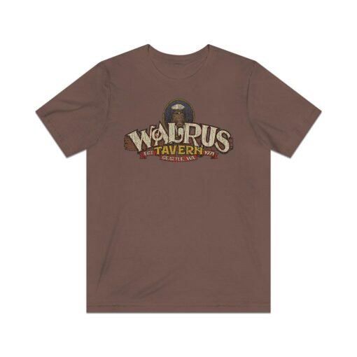 Walrus Tavern Seattle 1971 Vintage Men's T-Shirt - Image 3