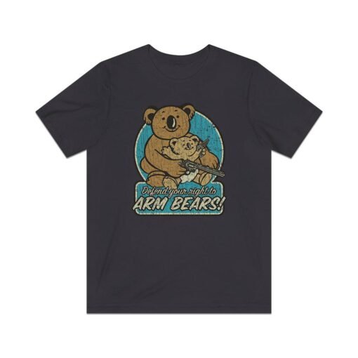 Defend Your Right to Arm Bears 1998 Vintage Men's T-Shirt - Image 3