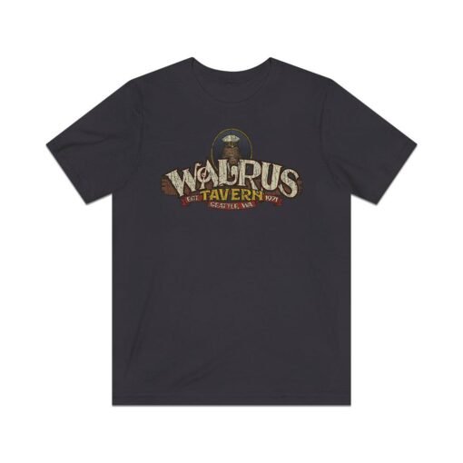 Walrus Tavern Seattle 1971 Vintage Men's T-Shirt - Image 2