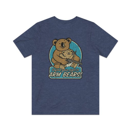 Defend Your Right to Arm Bears 1998 Vintage Men's T-Shirt - Image 6